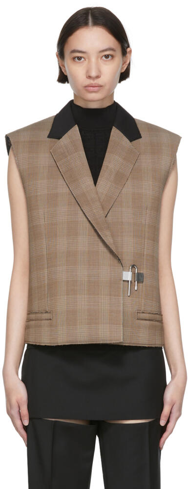 Givenchy Brown Wool Sleeveless Blazer Cover