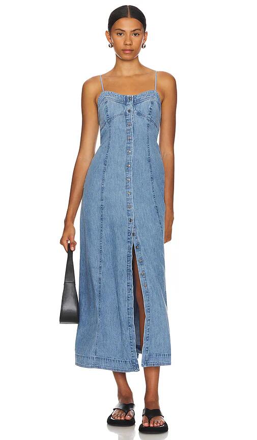 Free People Just Jill Midi in Blue Cover