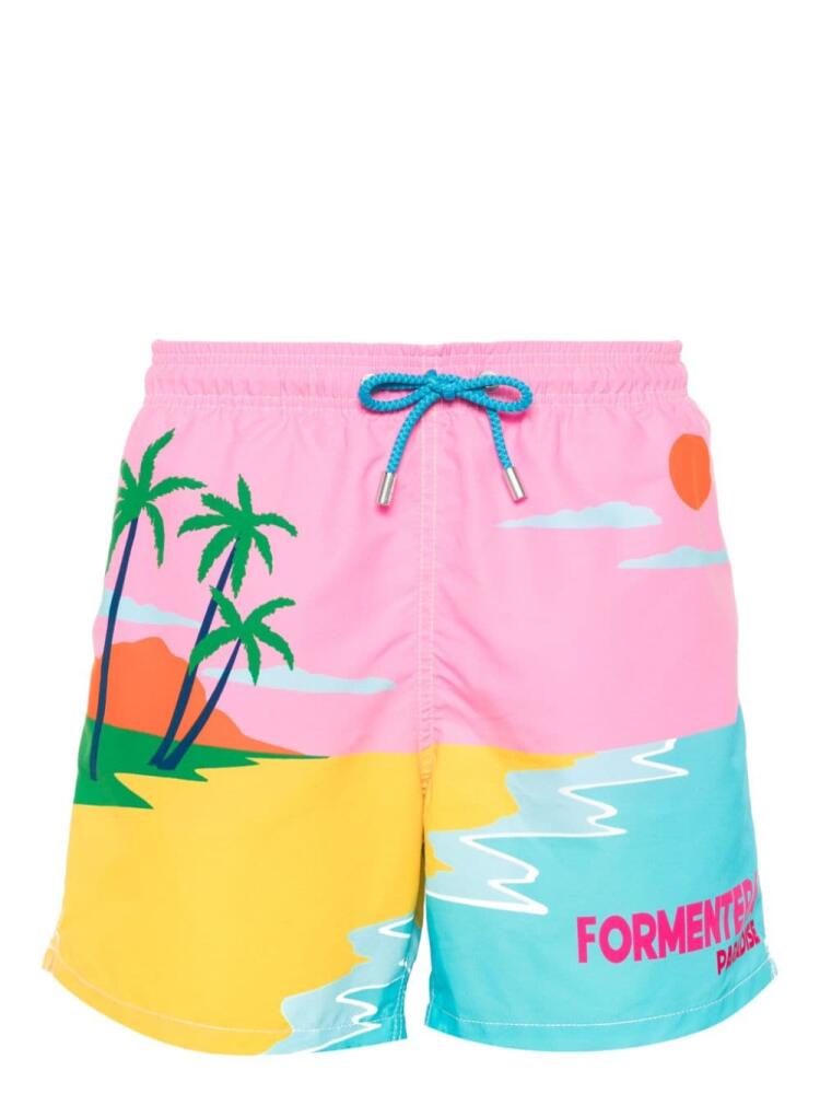 MC2 Saint Barth Gustavia printed swim shorts - Pink Cover