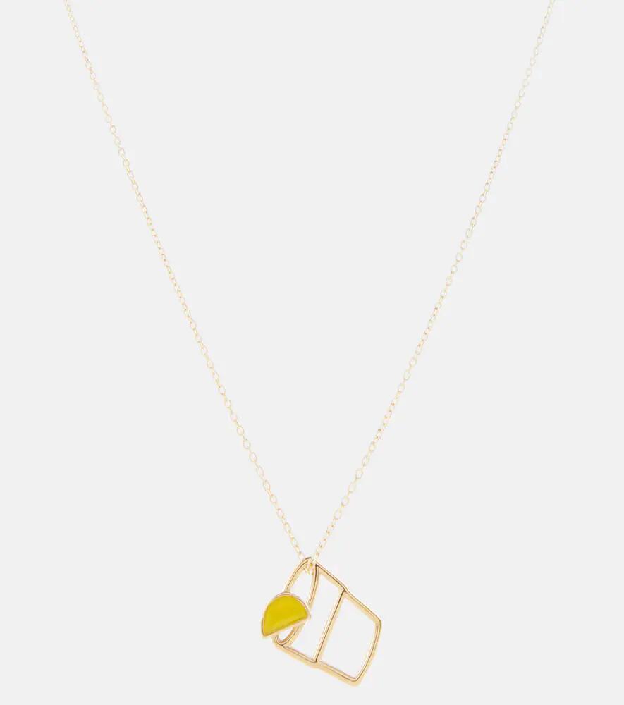 Aliita Tequila 9kt yellow gold necklace with enamel Cover