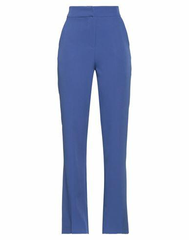 Actualee Woman Pants Navy blue Polyester, Elastane Cover