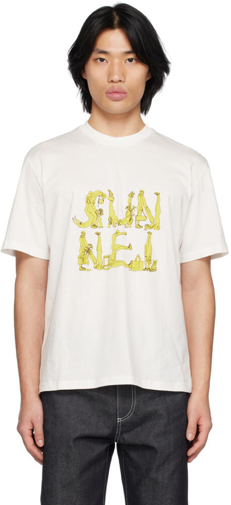 SUNNEI White Classic Figures T-Shirt Cover