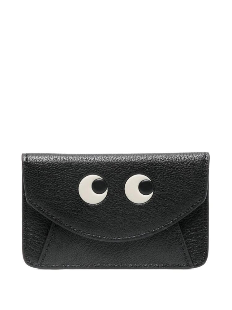 Anya Hindmarch Eyes sticker wallet - Black Cover