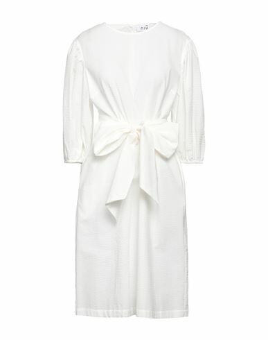 Niū Woman Midi dress White Cotton Cover