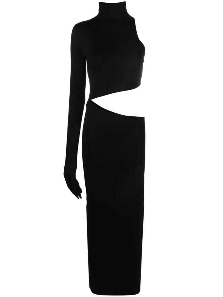 MANURI Tetris cut-out midi dress - Black Cover