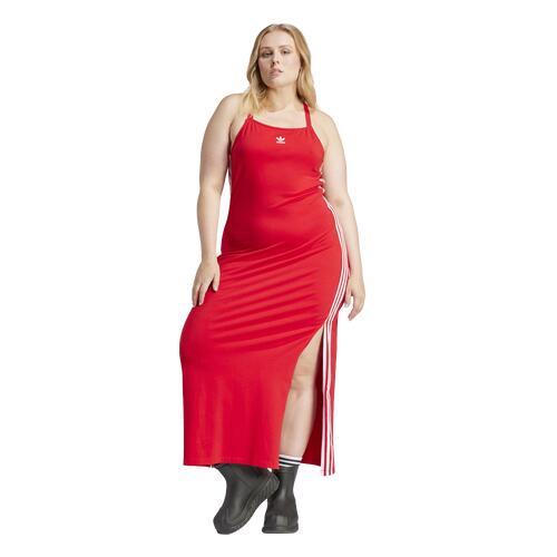 adidas Originals adicolor 3-Stripes Lifestyle Maxi Dress PS - Womens Better Scarlet Cover