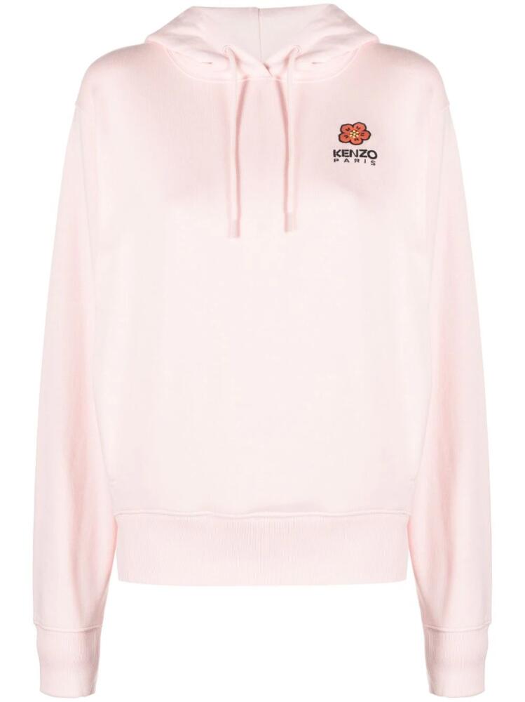 Kenzo Boke Flower cotton-fleece hoodie - Pink Cover