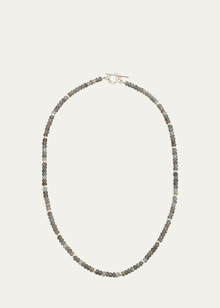 Jan Leslie Men's Labradorite Beaded Necklace Cover