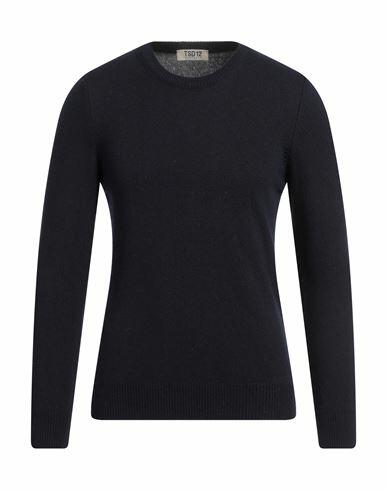 Tsd12 Man Sweater Midnight blue Wool, Viscose, Polyamide, Cashmere Cover