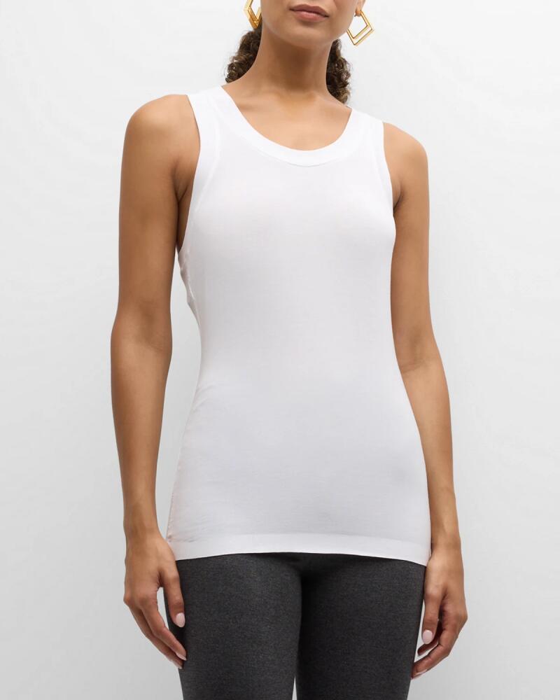 Norma Kamali Racer Sleeveless Stretch Tank Top Cover