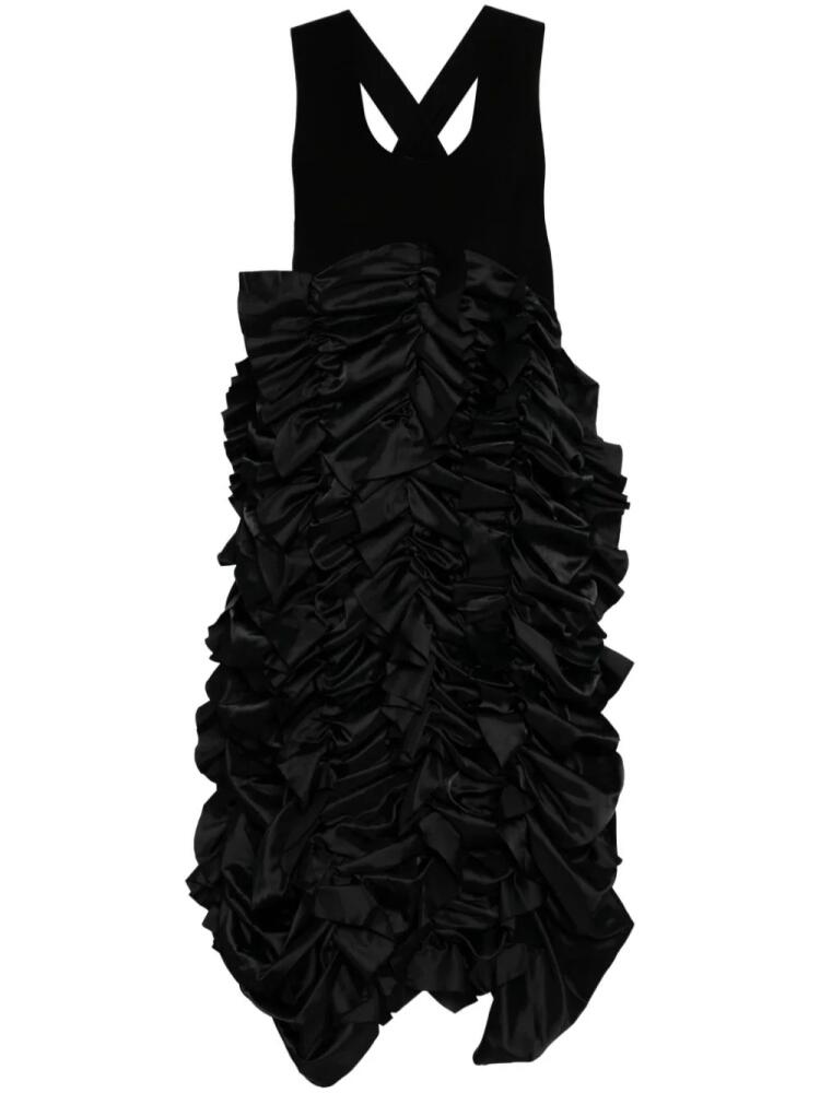 Noir Kei Ninomiya gathered dress - Black Cover