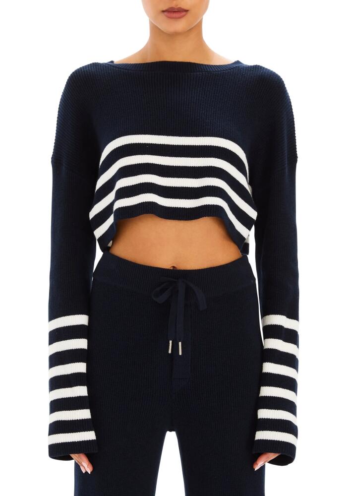 SER.O.YA Sharlie Sweater in Navy/white Stripe Cover