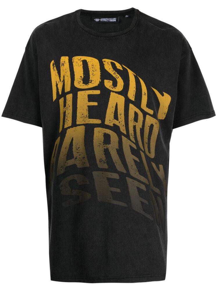 Mostly Heard Rarely Seen Faded Warped cotton T-shirt - Black Cover