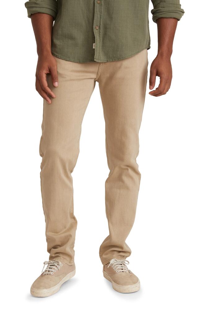 Marine Layer Athletic Fit Five Pocket Stretch Twill Pants in Khaki Cover