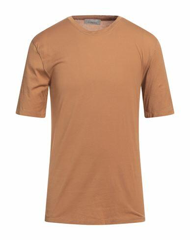 Laneus Man T-shirt Brown Cotton Cover