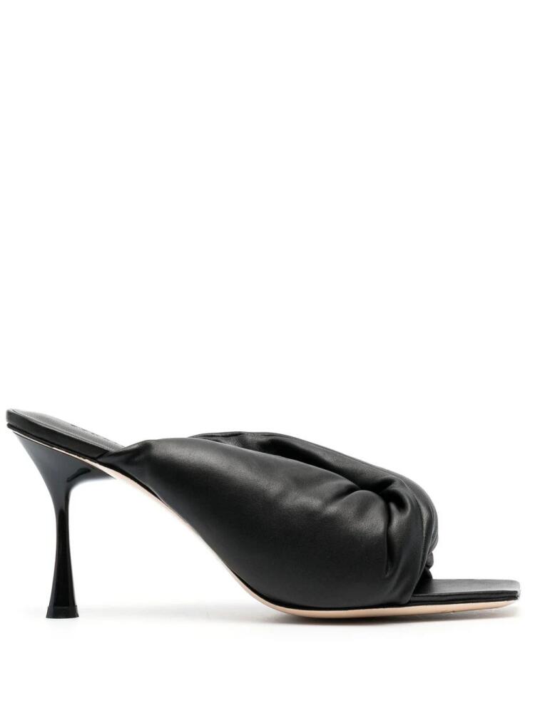 Studio Amelia Croissant 90mm heeled mules - Black Cover