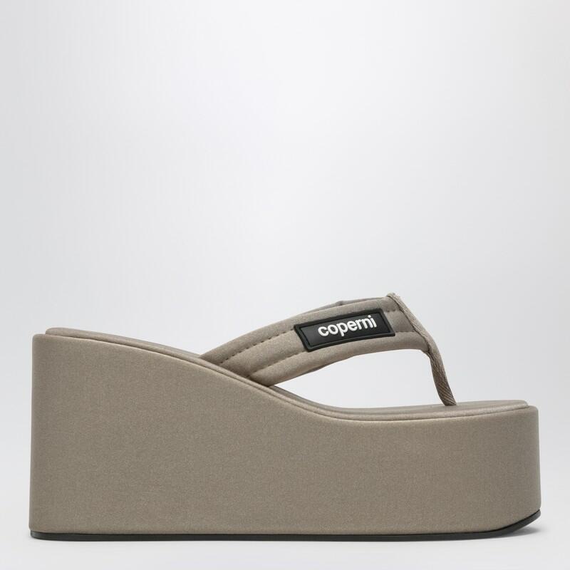 COPERNI Grey wedge sandal with logo Cover