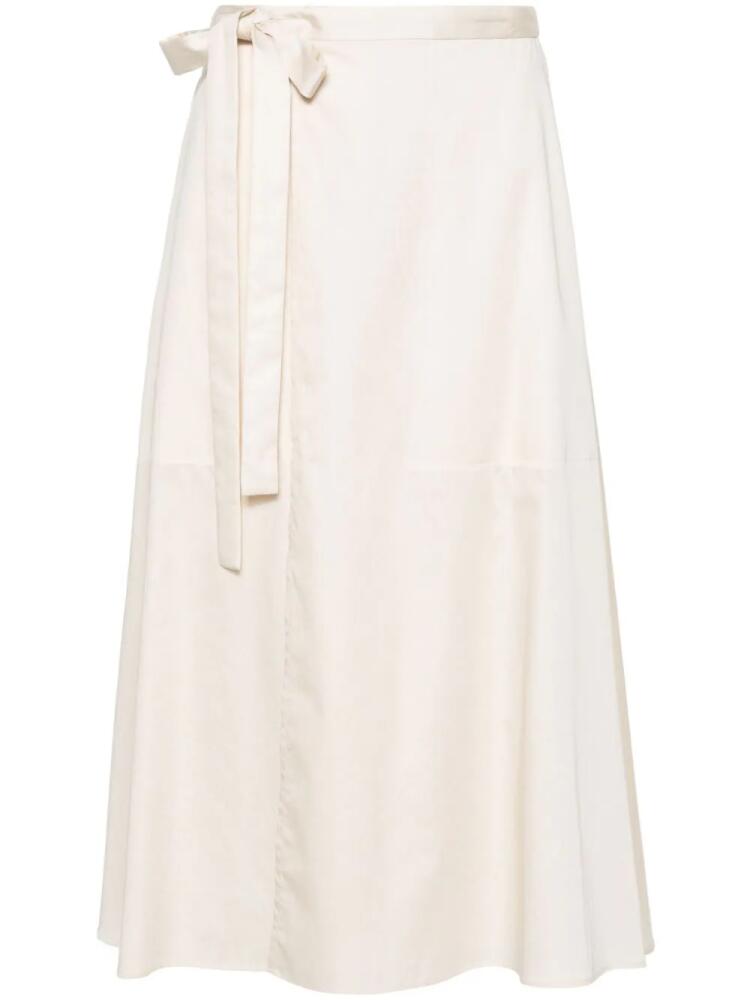 JOSEPH Alix cotton skirt - Neutrals Cover