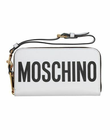 Moschino Woman Wallet White Soft Leather Cover