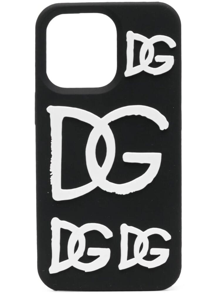 Dolce & Gabbana logo-print iPhone 13 Pro case - Black Cover