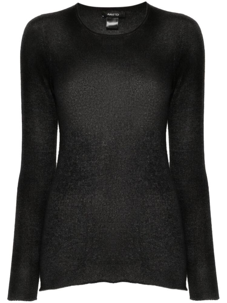 Avant Toi cashmere knitted jumper - Black Cover