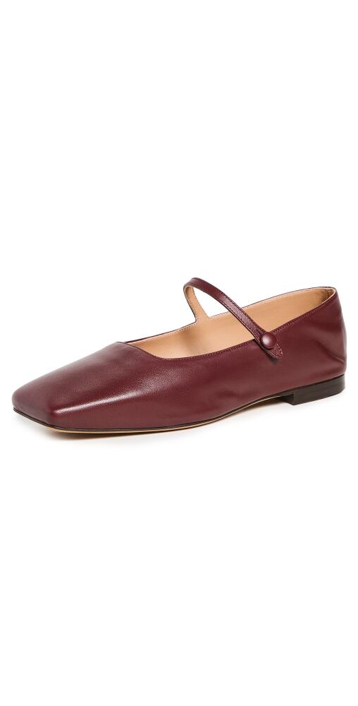 Mansur Gavriel Square Toe Mary Jane Flats Pomegranate Cover