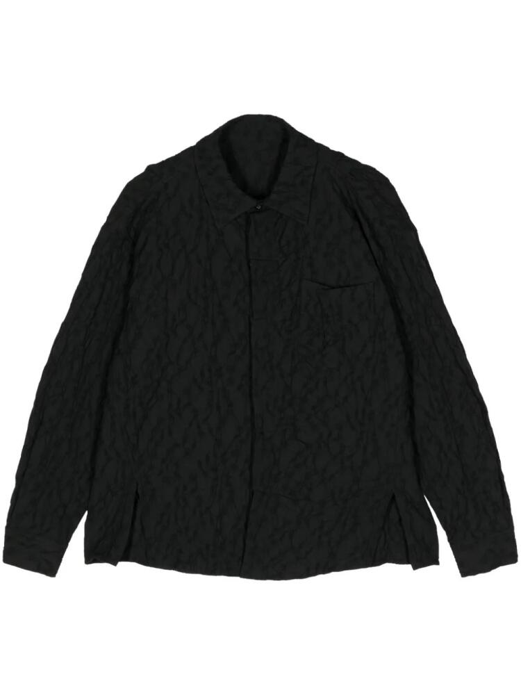 Ader Error matelassé cotton-blend shirt - Black Cover