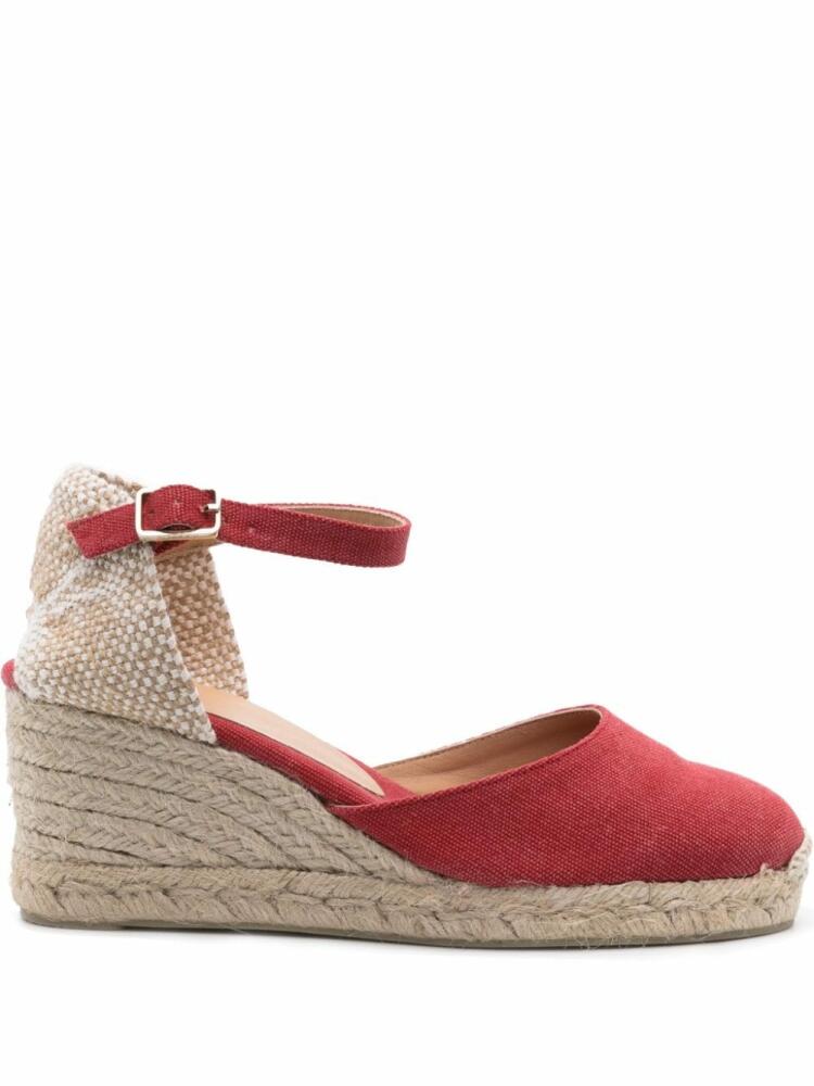 Castañer Carol 70mm wedge espadrilles - Red Cover