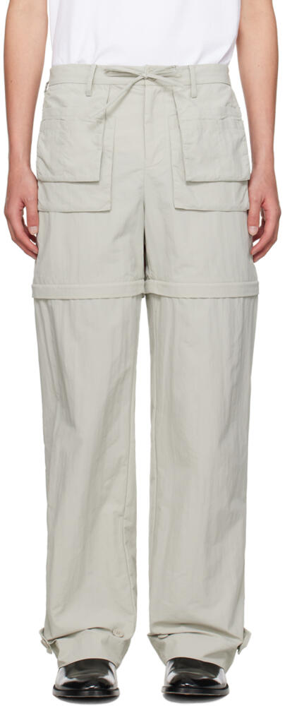 Helmut Lang Beige Convertible Cargo Pants Cover