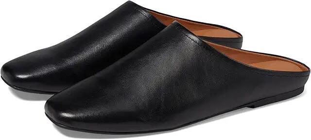 Gentle Souls by Kenneth Cole Wanda (Black Leather) Women's Flat Shoes Cover