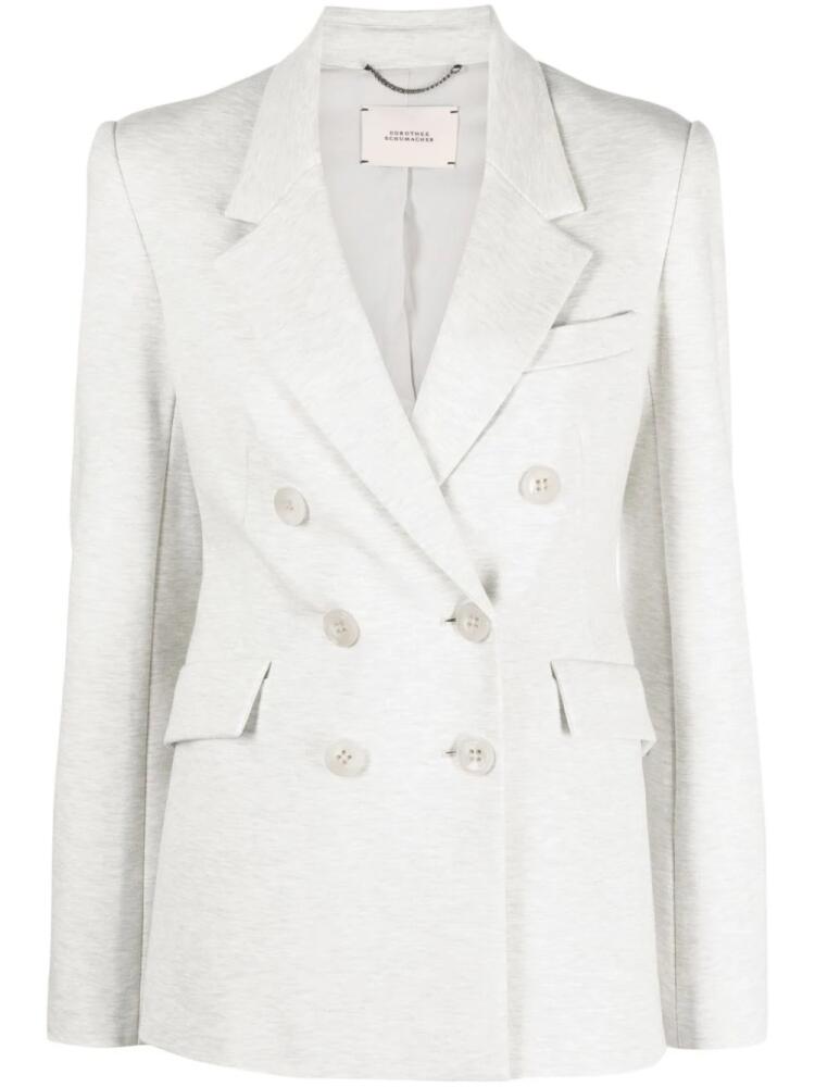 Dorothee Schumacher notched-lapels double-breasted blazer - Grey Cover