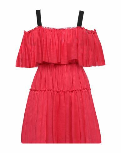 Anna Molinari Woman Mini dress Red Polyester, Cotton, Acetate Cover