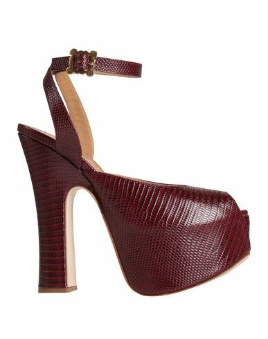 Vivienne Westwood Woman Sandals Burgundy Leather Cover