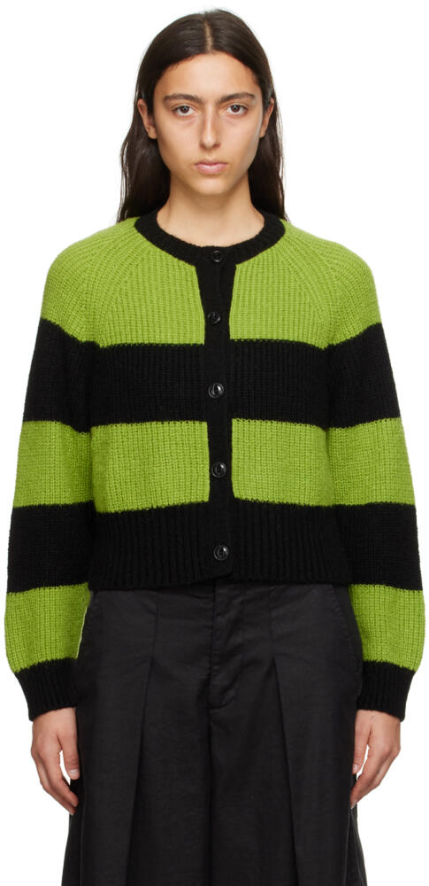 YMC Black & Green Foxtail Cardigan Cover