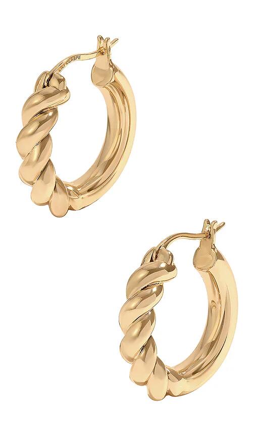 Lili Claspe Small Lilou Earring in Metallic Gold Cover