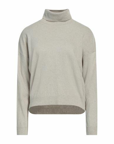 Crossley Woman Turtleneck Light grey Wool, Cashmere Cover