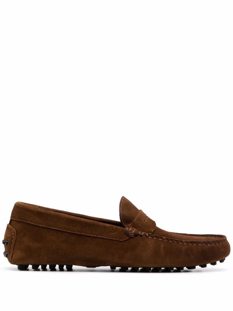 Scarosso Michael suede loafers - Brown Cover