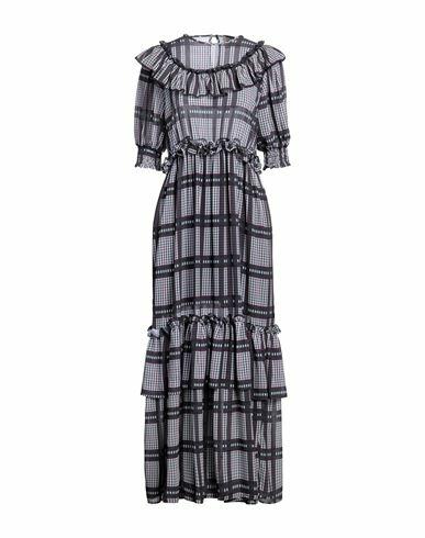 5rue Woman Maxi dress Steel grey Polyester Cover