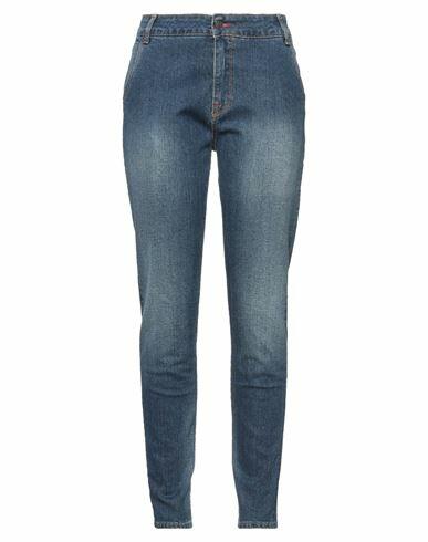 Mr Massimo Rebecchi Woman Jeans Blue Cotton, Elastane Cover