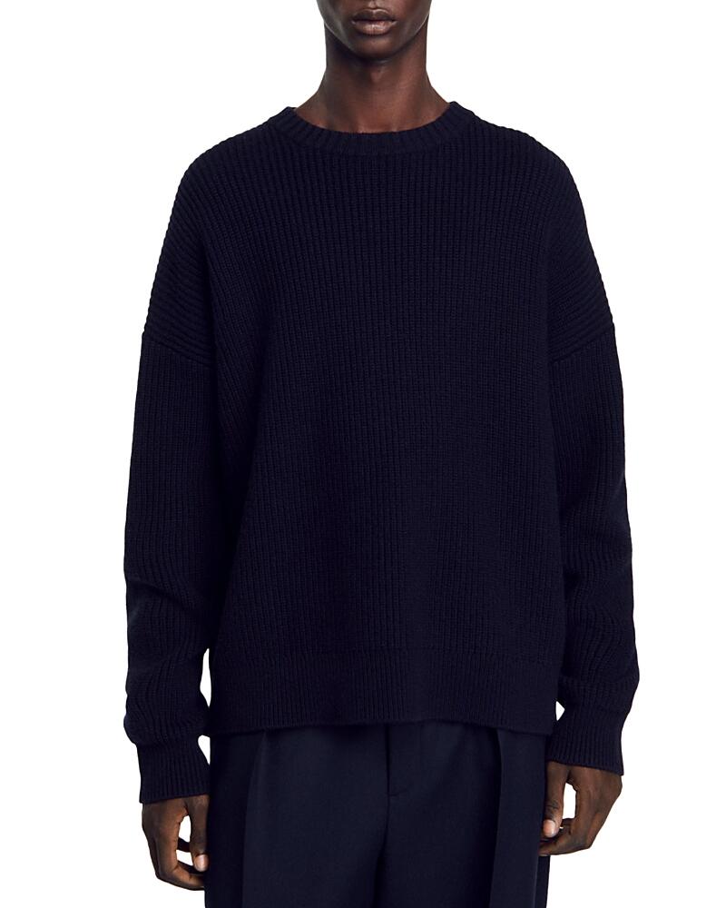 Sandro Carter Wool & Cashmere Oversized Fit Sweater Cover