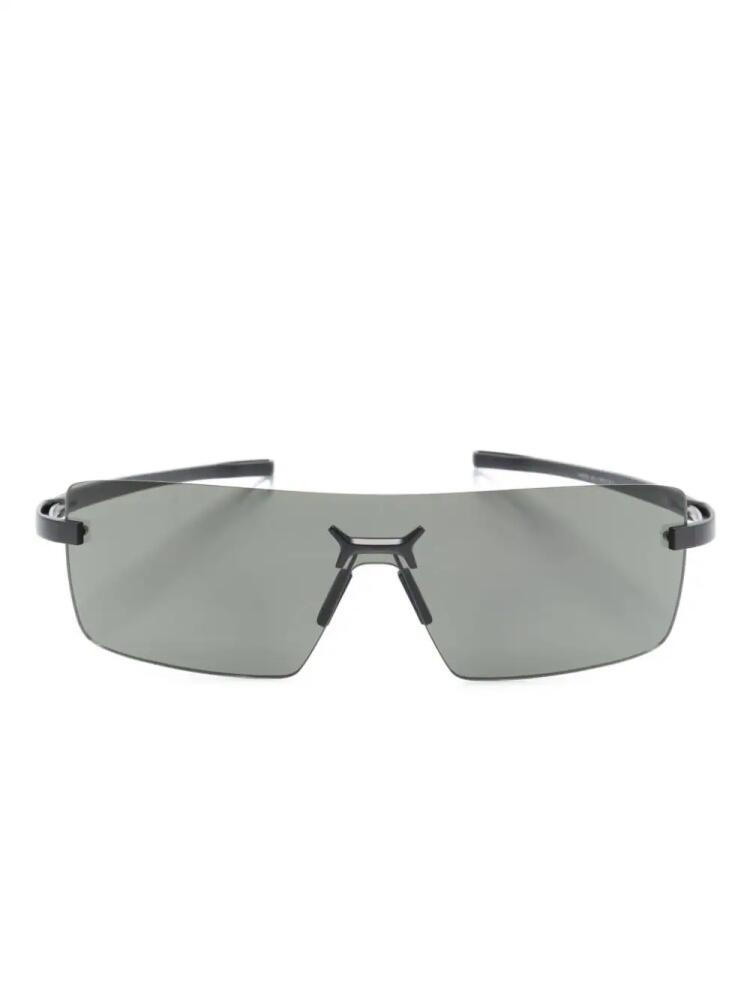 TAG Heuer rectangle-frame sunglasses - Black Cover