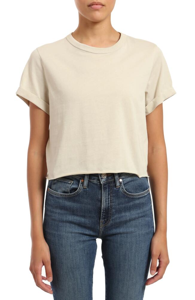 Mavi Jeans Raw Hem Crop T-Shirt in Moonstruck Cover