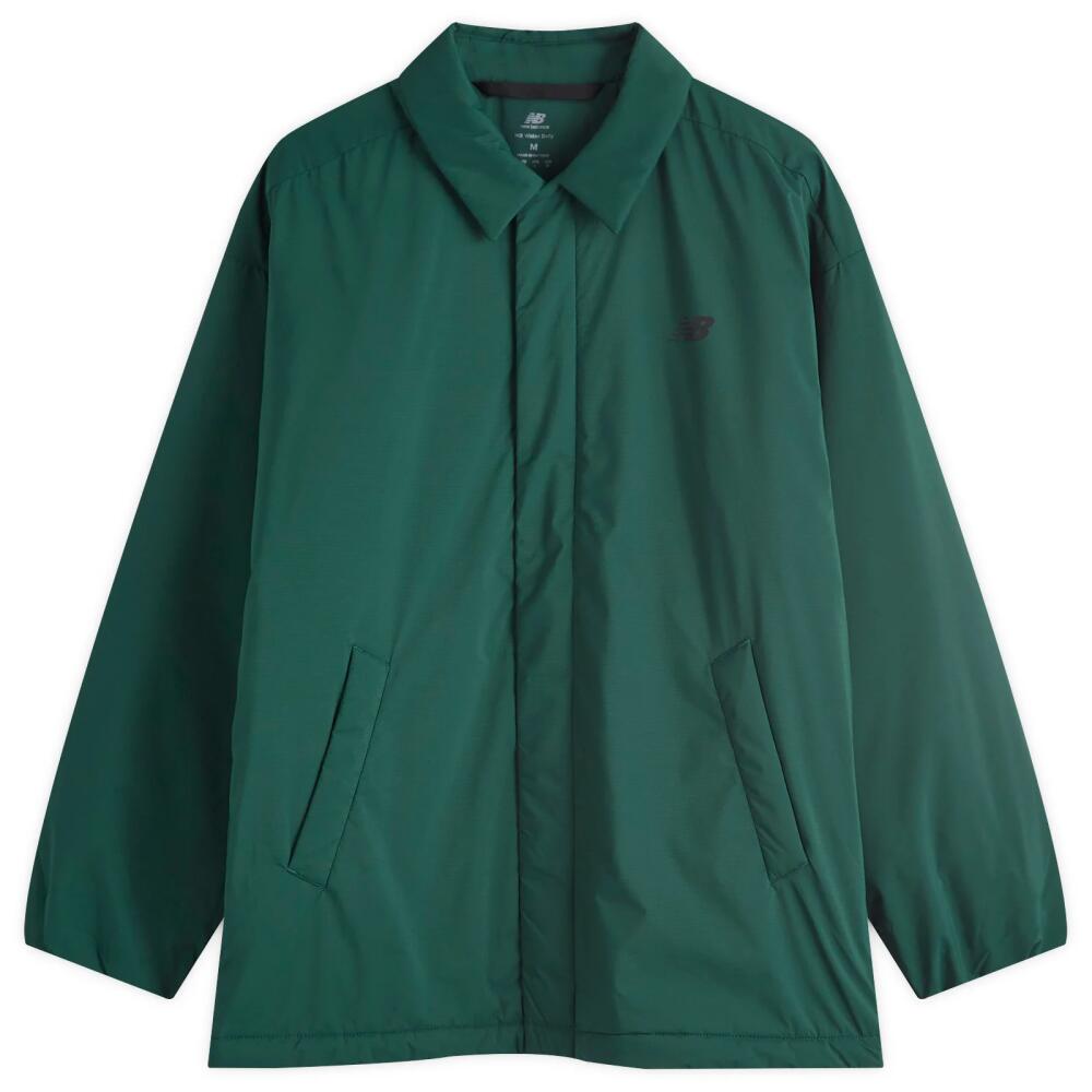 New Balance Coaches Jacket in Nightwatch Green Cover