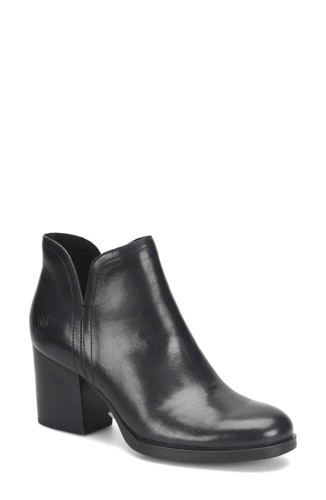 Børn Olivia Block Heel Zip Bootie in Black F/G Cover