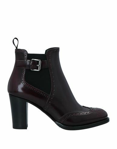 Church's Woman Ankle boots Burgundy Soft Leather Cover