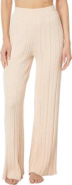 Eberjey Organic Cotton Sweater Rib Pants (Peach Parfait) Women's Pajama Cover