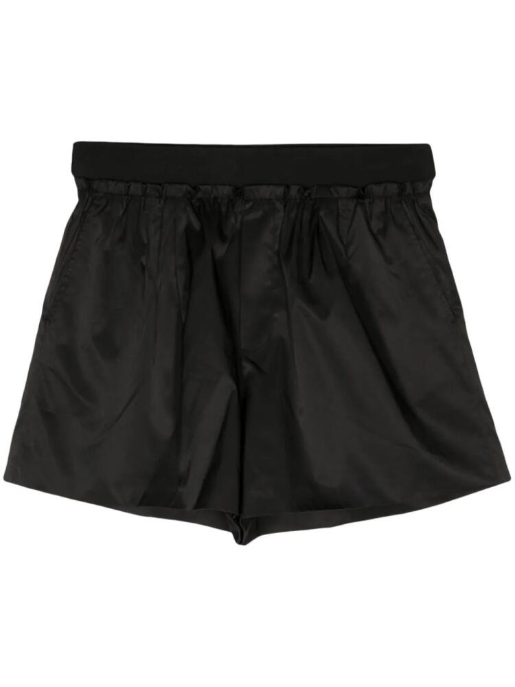 b+ab plissé effect shorts - Black Cover