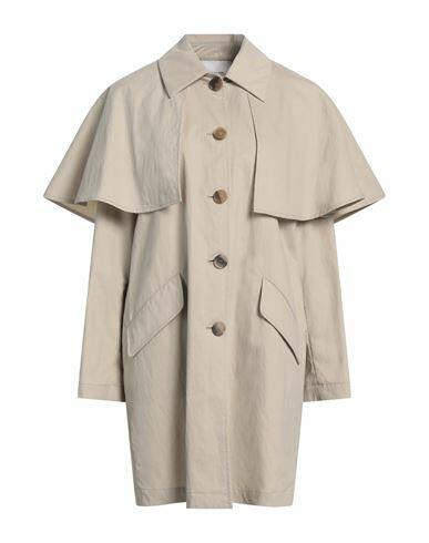 Fabiana Filippi Woman Overcoat & Trench Coat Beige Cotton, Polyamide Cover