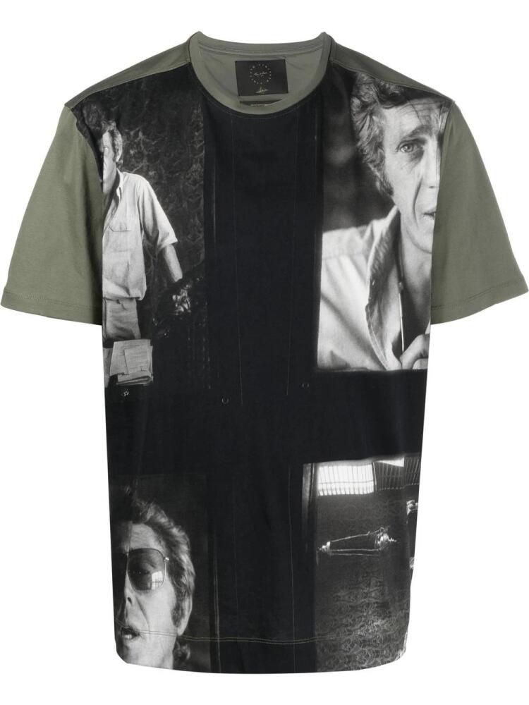 Limitato photograph-print cotton T-Shirt - Green Cover