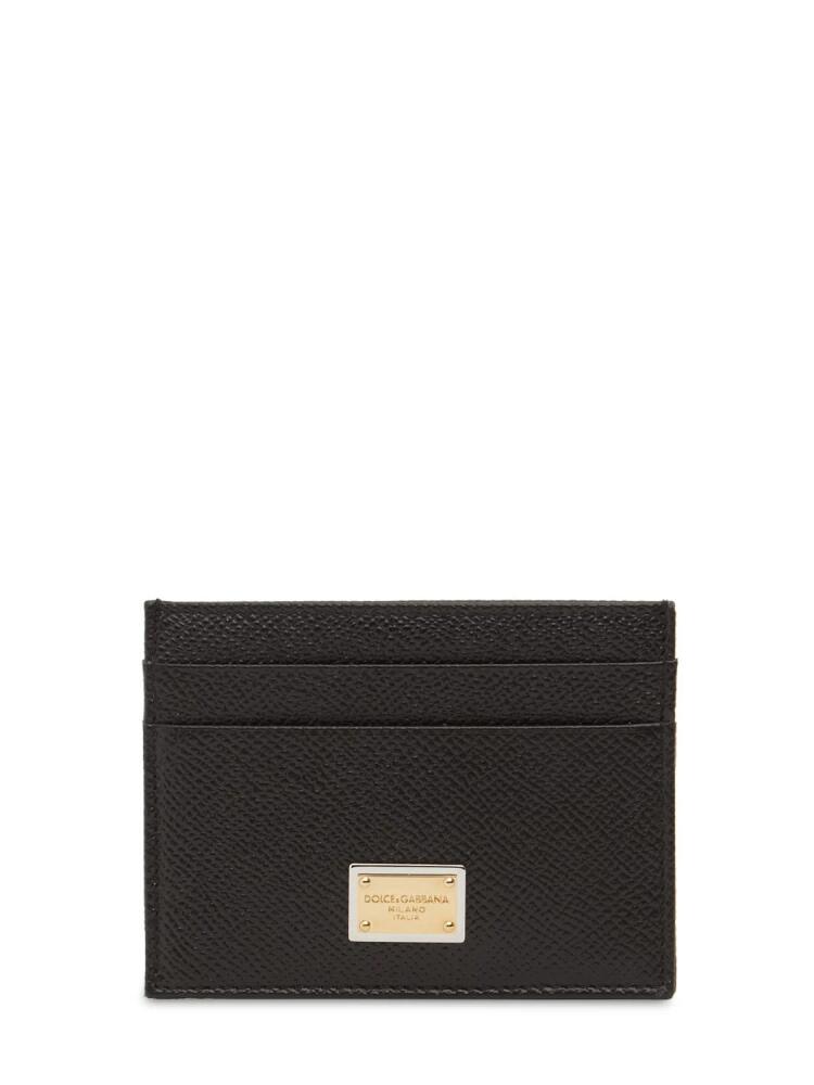 DOLCE & GABBANA Leather Card Holder Cover